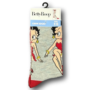 3/$20 Betty Boop Funny Novelty Crew Socks - NWT